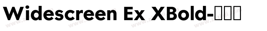 Widescreen Ex XBold字体转换